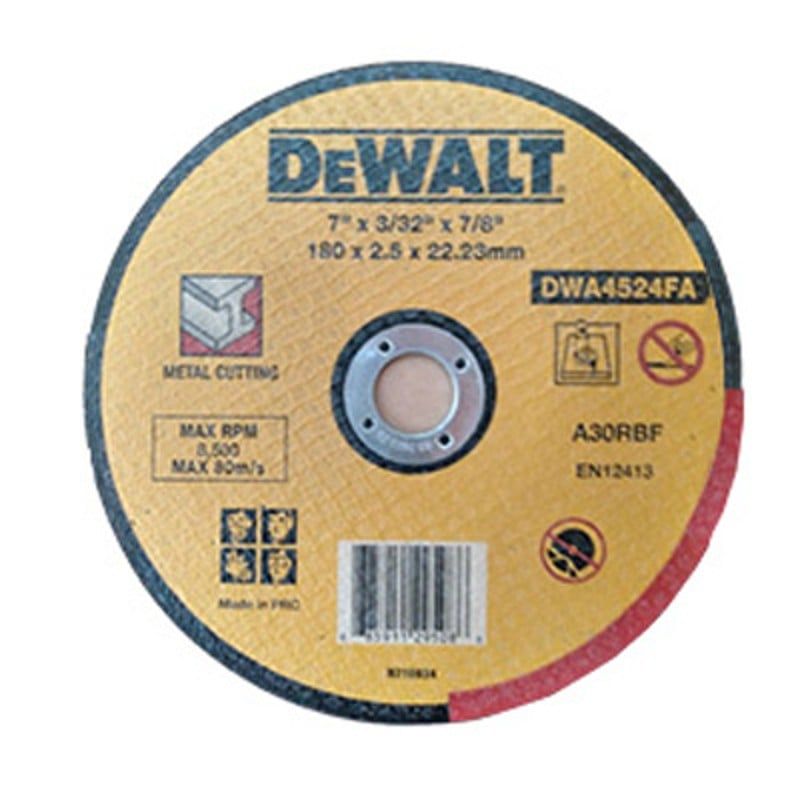 Đá Cắt Sắt 180mm Dewalt DWA4524FA