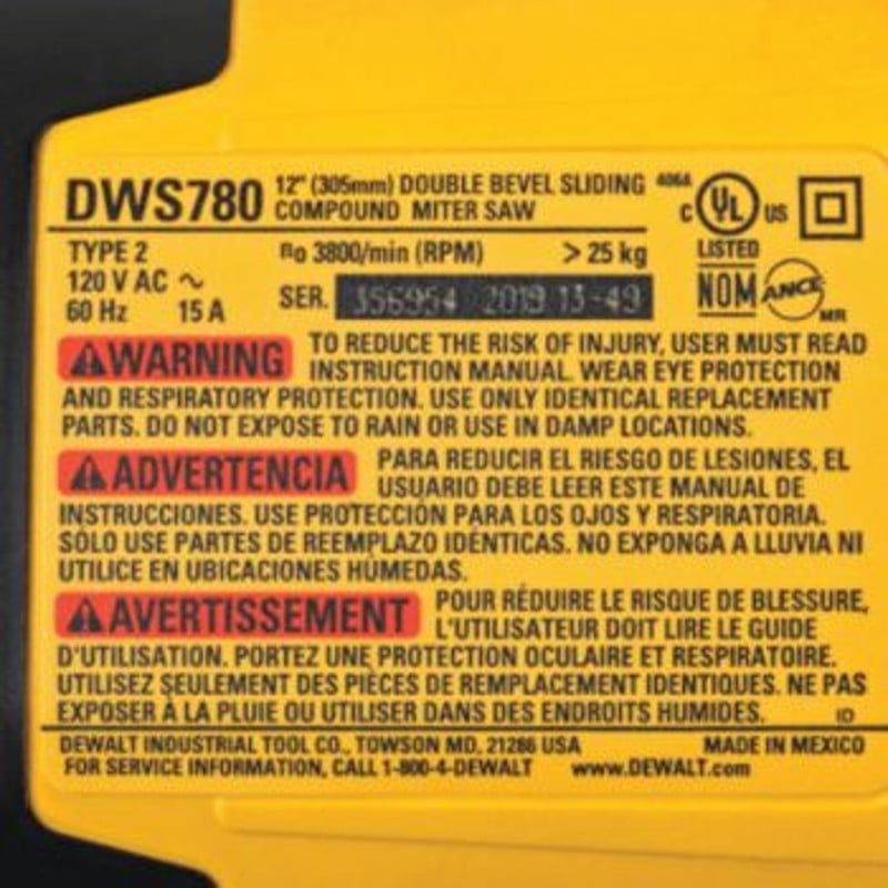 305mm Máy Cắt Góc Đa Năng Dewalt DWS780-KR