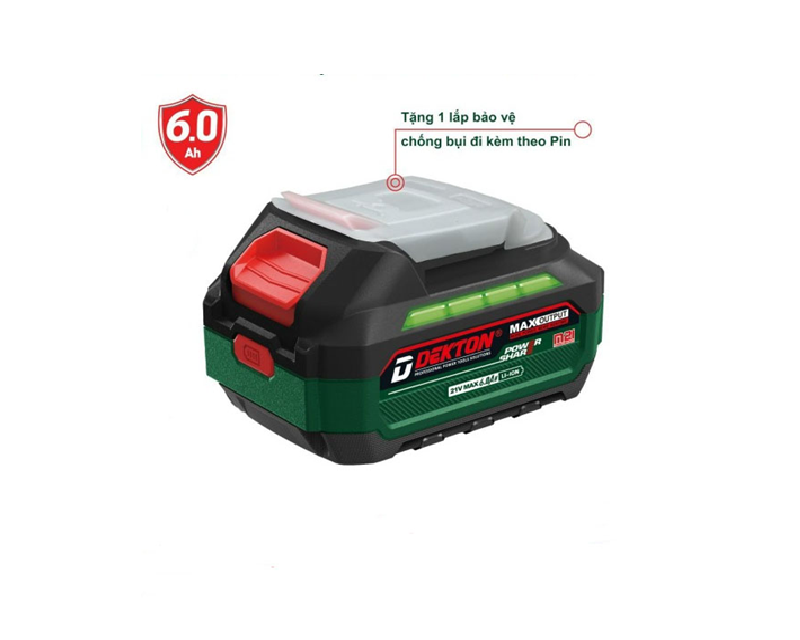 Pin 21V 6Ah Dekton M21-B6A2P