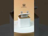 Khuyên Tai Karaff Celina Frost - Trang Sức Bạc 925 Mạ Vàng Trắng