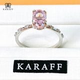 Nhẫn Karaff Lotus Lume - Trang Sức Bạc 925 Mạ Vàng Trắng