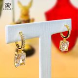 Khuyên Tai Karaff Regal Glow - Trang Sức Bạc 925 Mạ Vàng 24K