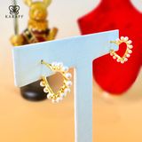 Khuyên Tai Karaff Lace Wish - Trang Sức Bạc 925 Mạ Vàng 24K