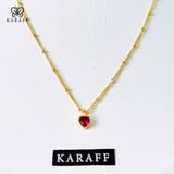 Dây Chuyền Karaff Inner Flame - Trang Sức Bạc 925 Mạ Vàng 24K