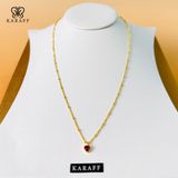Dây Chuyền Karaff Inner Flame - Trang Sức Bạc 925 Mạ Vàng 24K