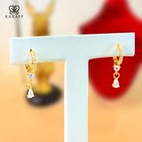 Khuyên Tai Karaff Auren Nys - Trang Sức Bạc 925 Mạ Vàng 24K