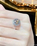Nhẫn Nữ ổ Halo Vuông Tôn Chủ