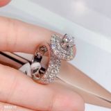 Nhẫn Nữ ổ Halo Vuông