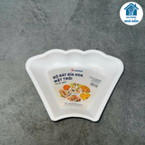 Bộ bát đĩa mặt trời nhựa trắng trơn cúng gia tiên