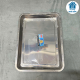 Khay inox chữ nhật nông sâu 30 x 40 cm, 35 x 50 cm