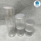 Lọ nhựa trơn nắp nhôm Song Long đựng gia vị, đựng các loại hạt 500, 750, 1000 ml