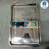 Khay inox chữ nhật nông sâu 30 x 40 cm, 35 x 50 cm
