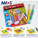 Vỉ 10 bút màu sơn AMOS PAINT FUFFY10, 5ml/10 P PACK (10/8) PUP10P10