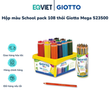 Hộp màu School pack 108 thỏi Giotto Mega 523500