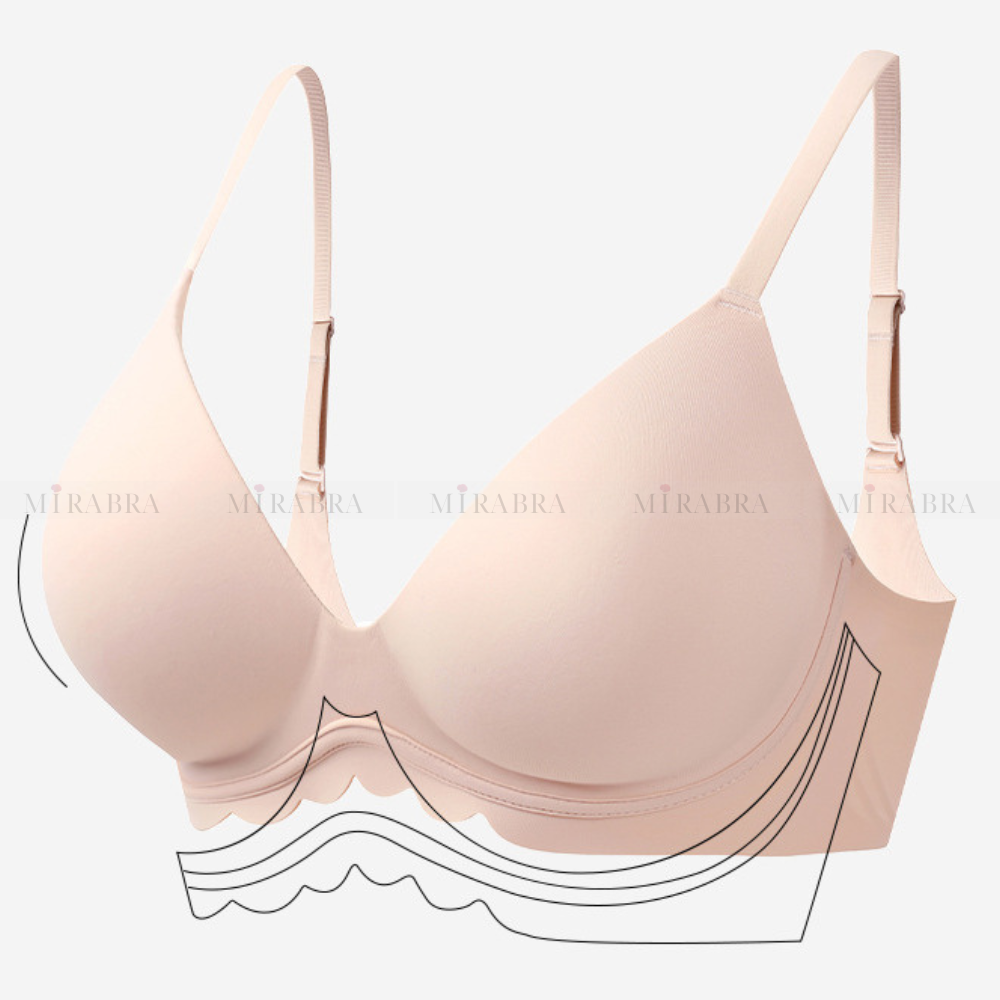 Áo lót nâng ngực viền V sâu, đệm 6cm, sóng ngực - ML08