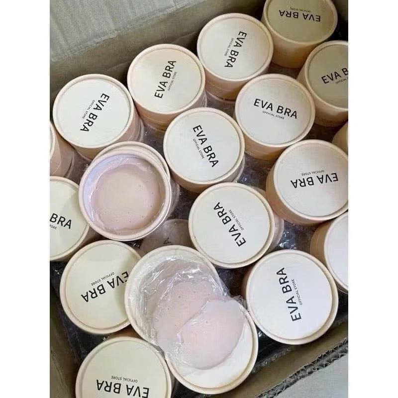 Miếng dán ngực Silicone EVA BRA 6 miếng, Thông hơi, thoáng khí - MD04