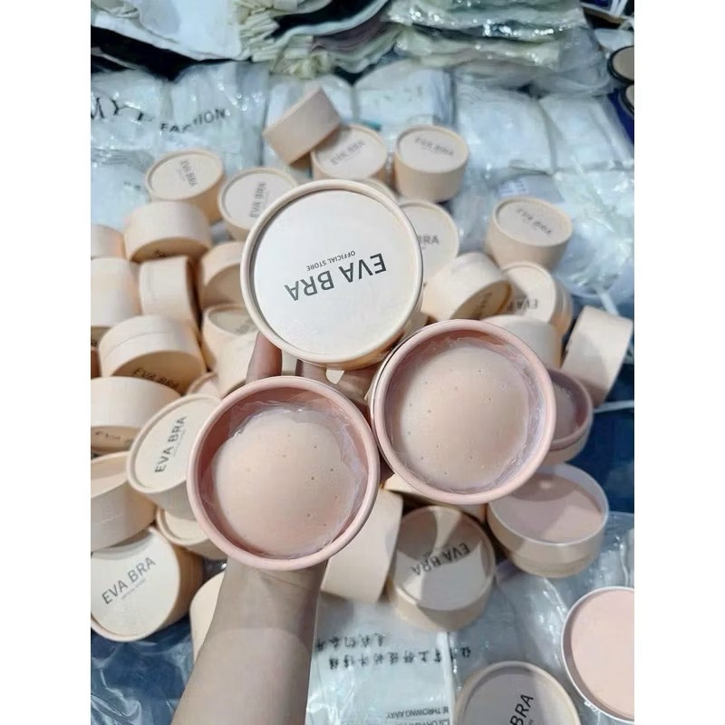 Miếng dán ngực Silicone EVA BRA 6 miếng, Thông hơi, thoáng khí - MD04