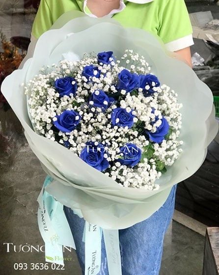 Bó Hoa Hồng Xanh - S123