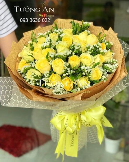 Bó Hoa Hồng Vàng - S124