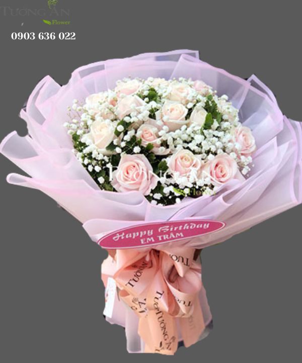 Bó Hoa Hồng Pastel - S144