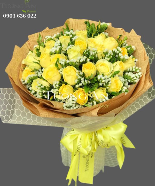 Bó Hoa Hồng Vàng - S124