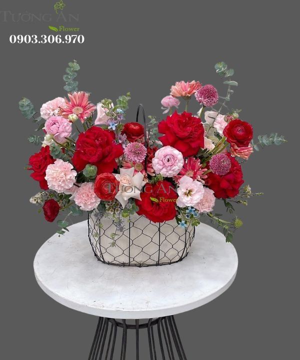 Giỏ Hoa Hương Sắc Yêu Thương - MM168