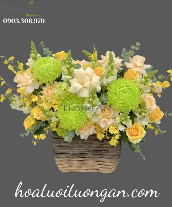 Giỏ Hoa Khởi Sắc Bình Minh - MM173