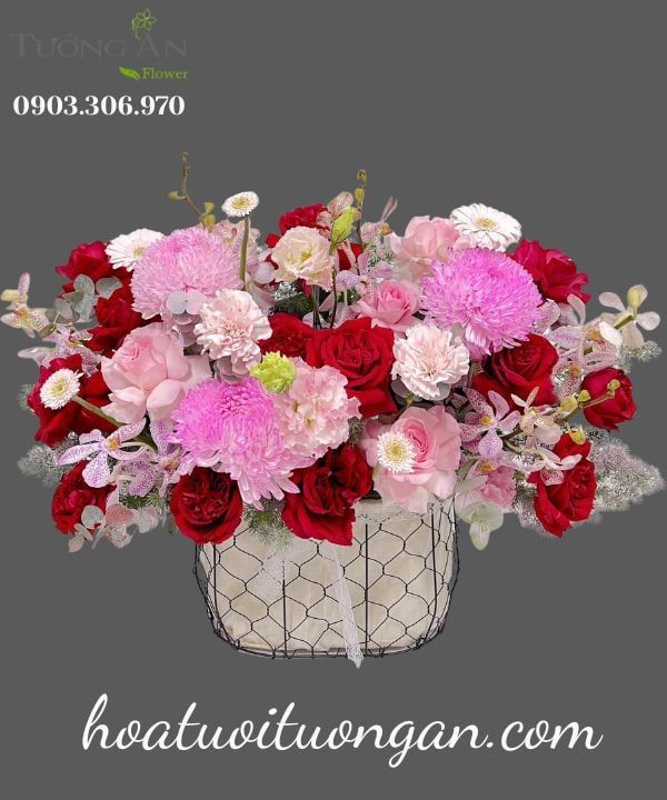 Giỏ Hoa Ký Ức Ngọt Ngào - MM179