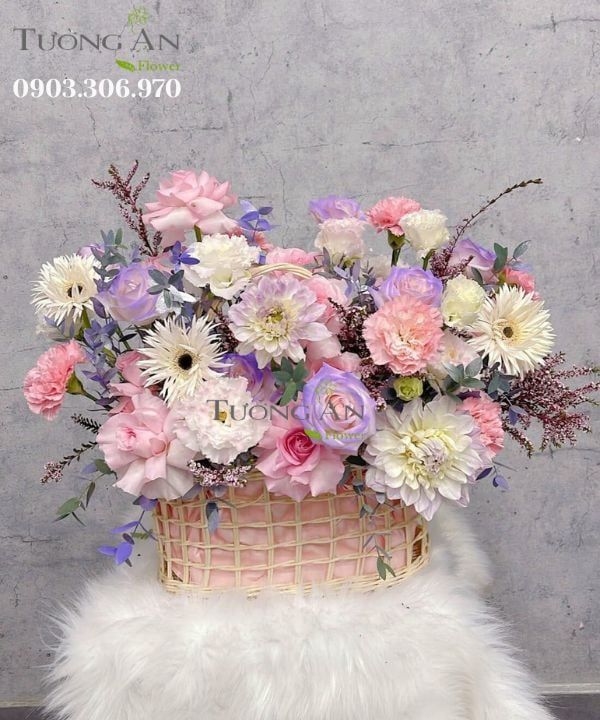 Giỏ Hoa Sương Mộng - MM161