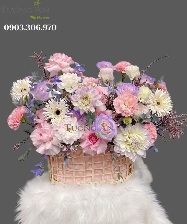 Giỏ Hoa Sương Mộng - MM161
