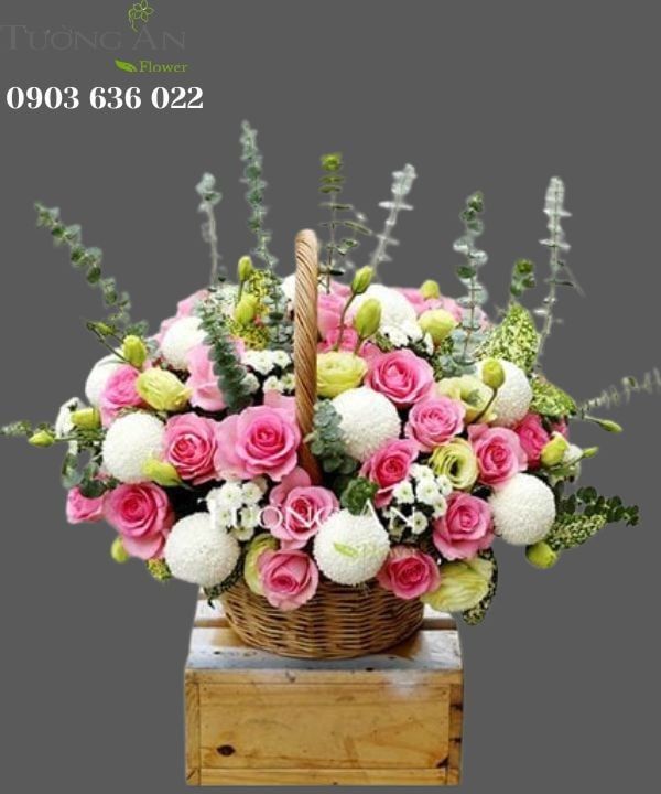 Giỏ Hoa Tình Hồng - S67