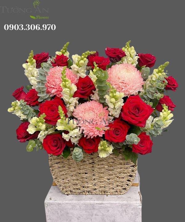 Giỏ Hoa Tỏa Sáng Vinh Quang - MM163