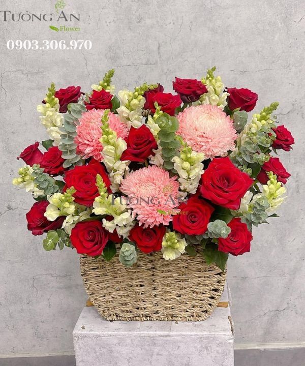 Giỏ Hoa Tỏa Sáng Vinh Quang - MM163