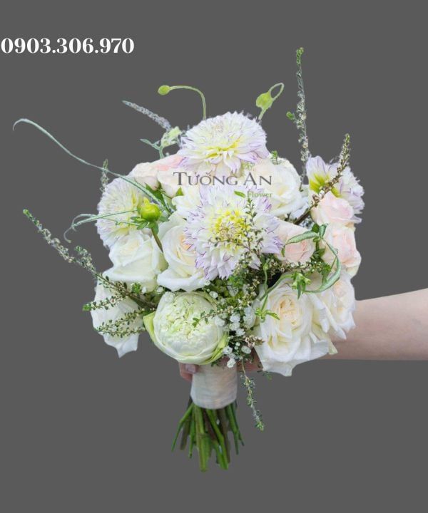 Bó Hoa Cưới Nốt Nhạc Thầm Lặng – HC04