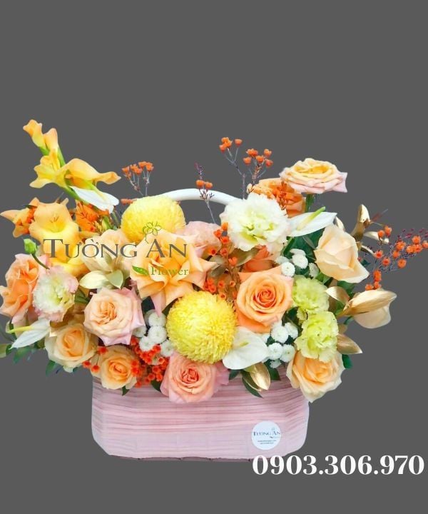 Giỏ Hoa Bình Minh Ngọt Ngào - MM149