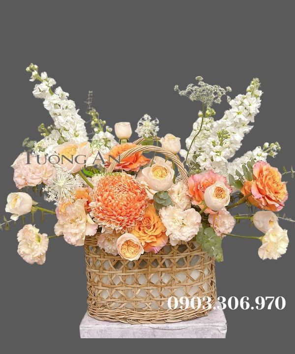 Giỏ Hoa Sớm Mai Rực Rỡ - MM154