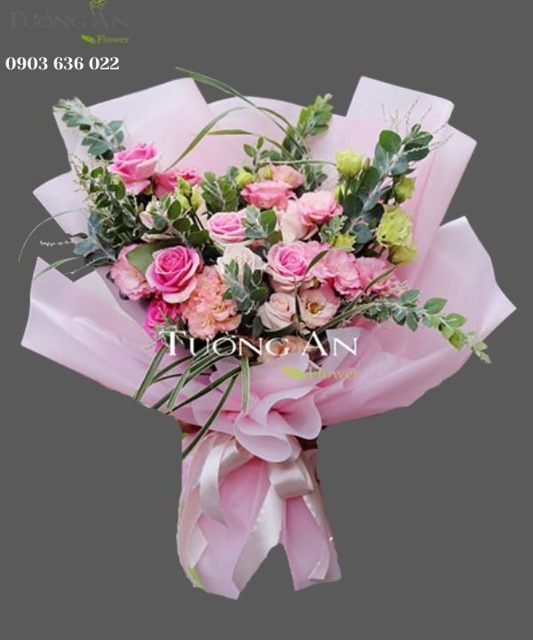 Bó Hoa Má Hồng - S551