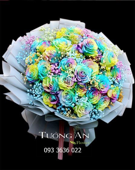 Bó Hoa Hồng Cầu Vồng - S556