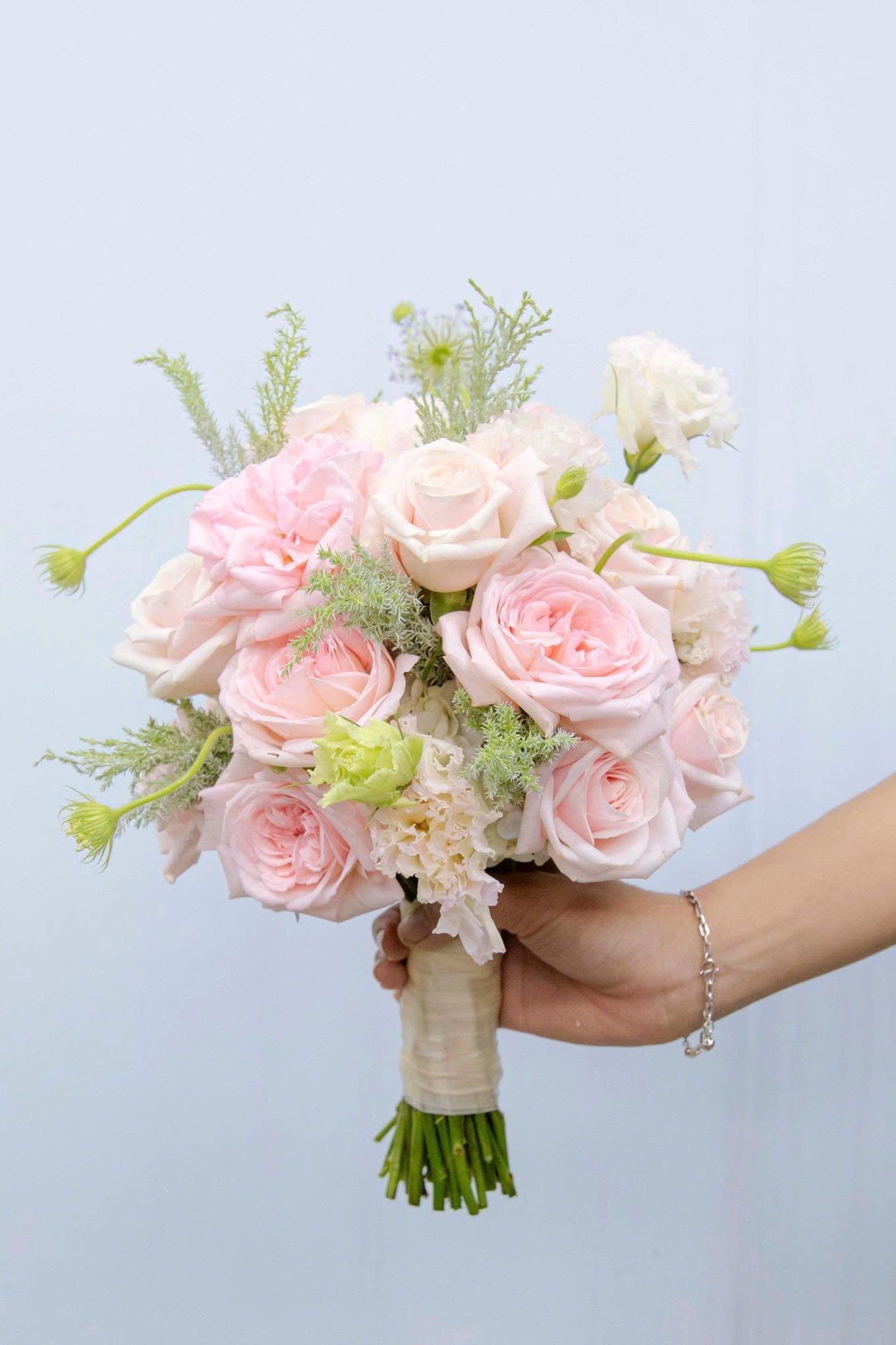 Bó Hoa Cưới Hồng Mộng Mơ – HC26