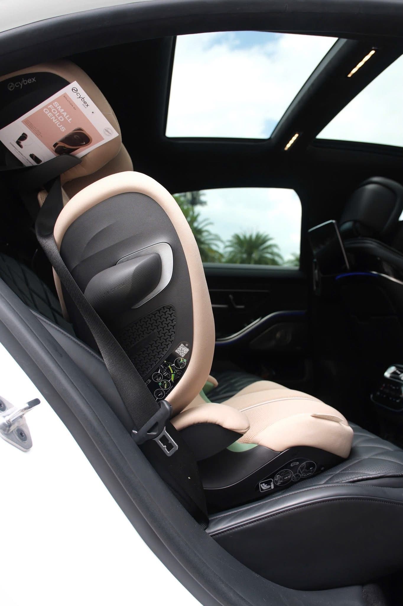 GHẾ NGỒI Ô TÔ GẬP GỌN BOOSTER SEAT CYBEX SOLUTION G2 PLUS - ALMOND BEIGE