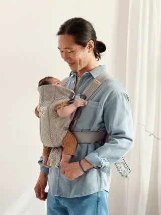 Địu Trẻ Em Baby Bjorn Baby Carrier Mini Vải 3D Mesh