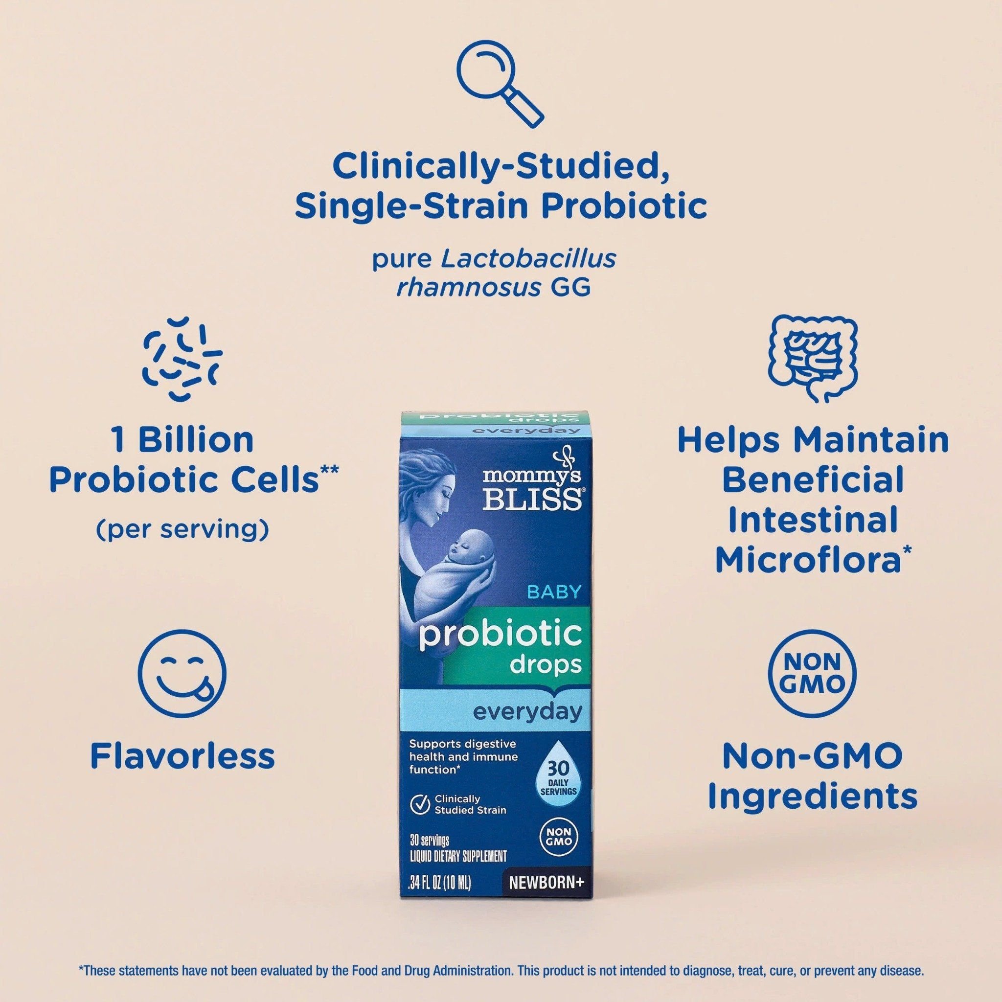 Men vi sinh Mommy's Bliss Baby Probiotic Drops 10ml