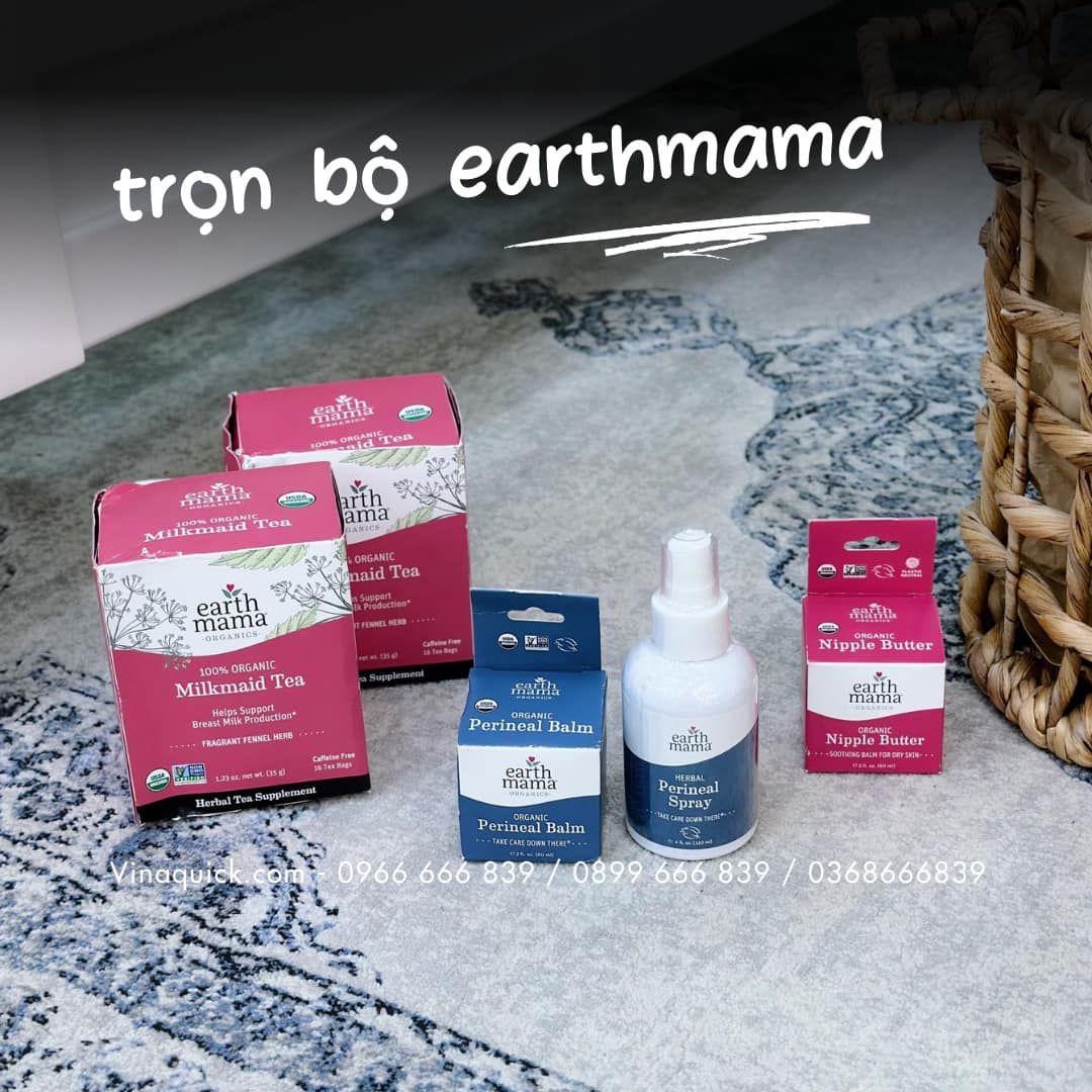 Kem trị nứt cổ gà bôi đầu ti Organic Nipple Butter Breastfeeding Cream by Earth Mama 60ml