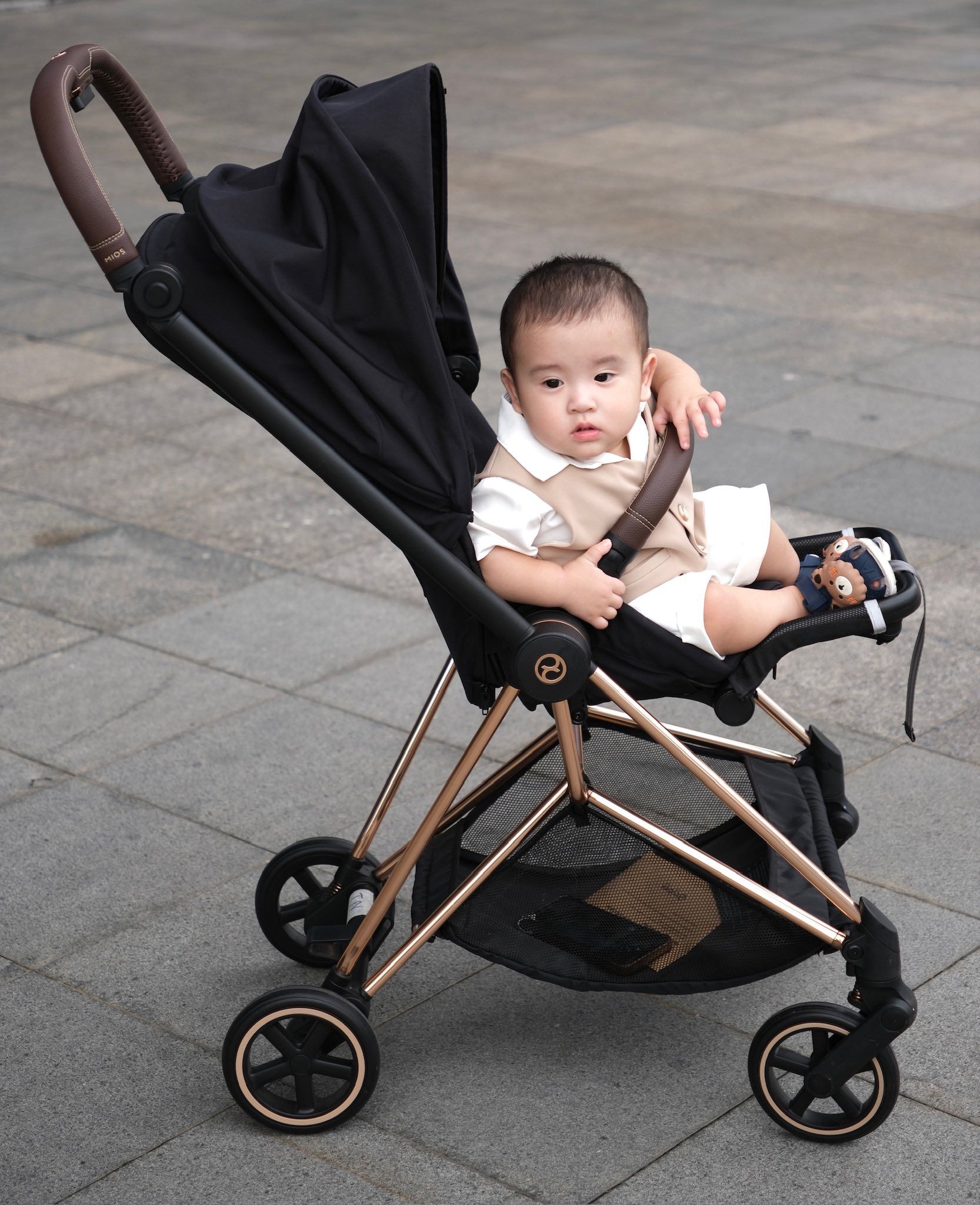 XE ĐẨY CYBEX MIOS 3 - ROSE GOLD / SEPIA BLACK