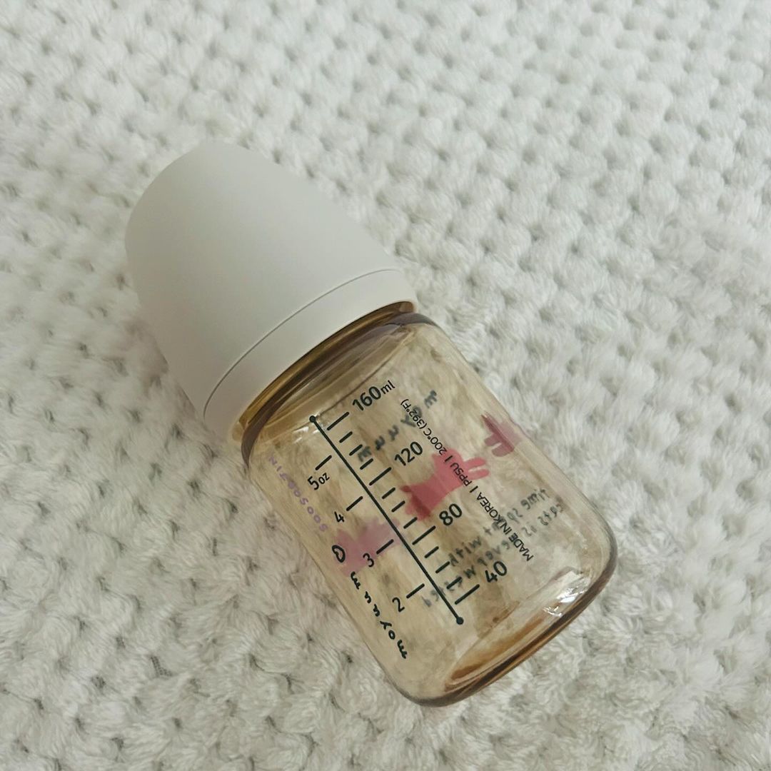 Bình Sữa PPSU Cổ Rộng Moyuum With Cat 170ml
