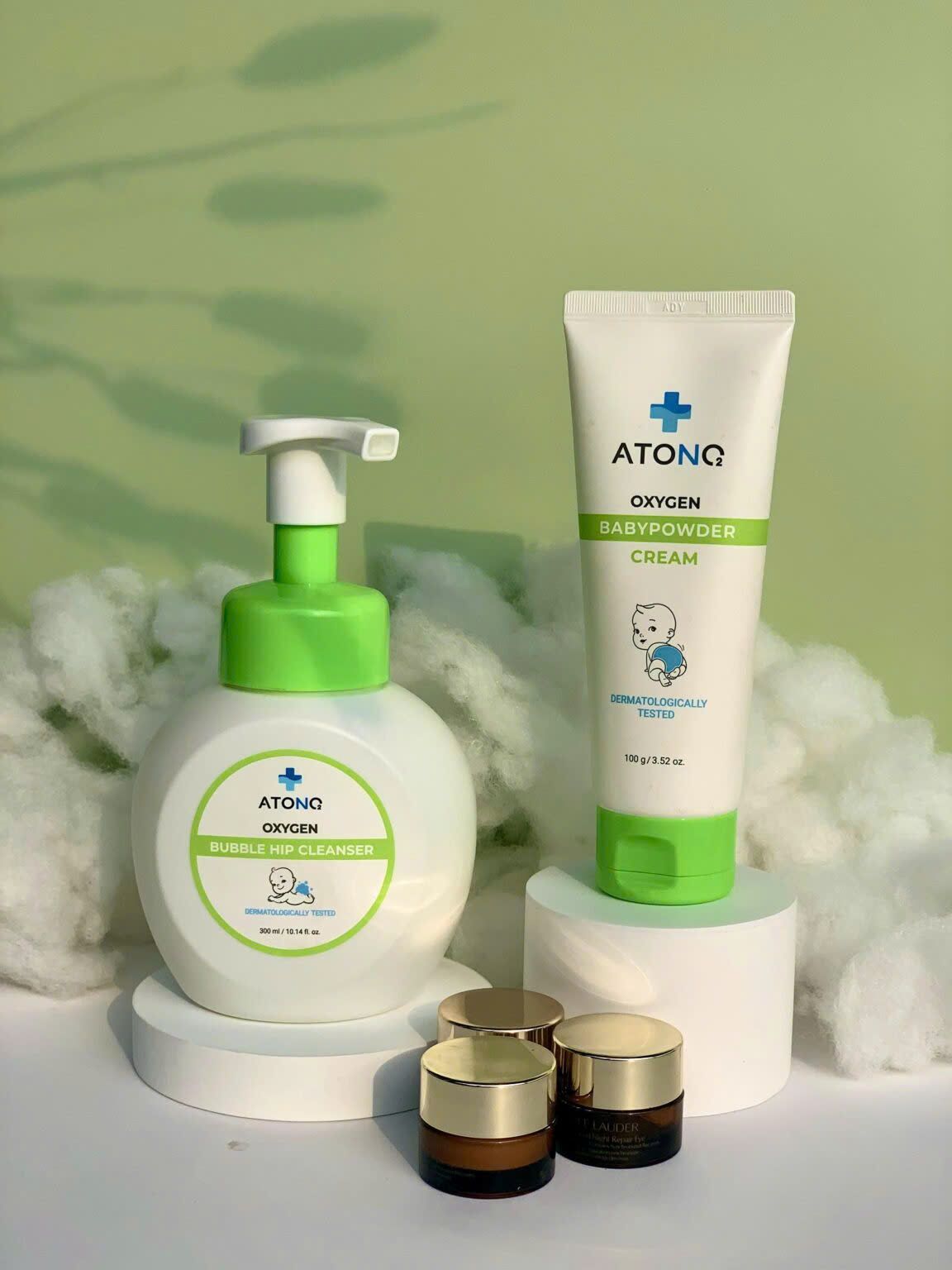 Bọt Vệ Sinh Vùng Mặc Tã Atono2 Oxygen Cho Bé 300ml (3M+)