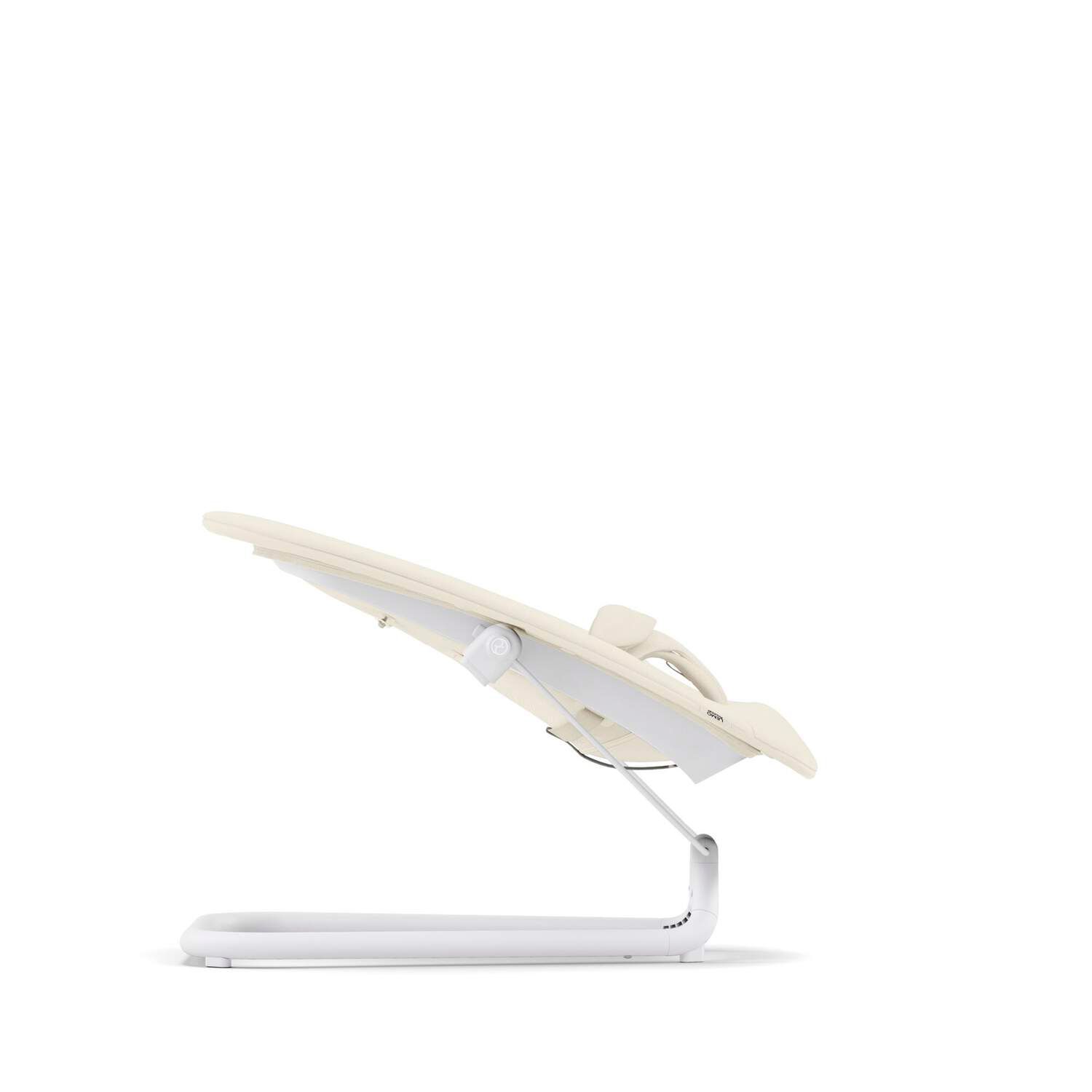 Ghế Rung Cybex Lemo - Màu Canvas White/Chân ghế Suede Grey