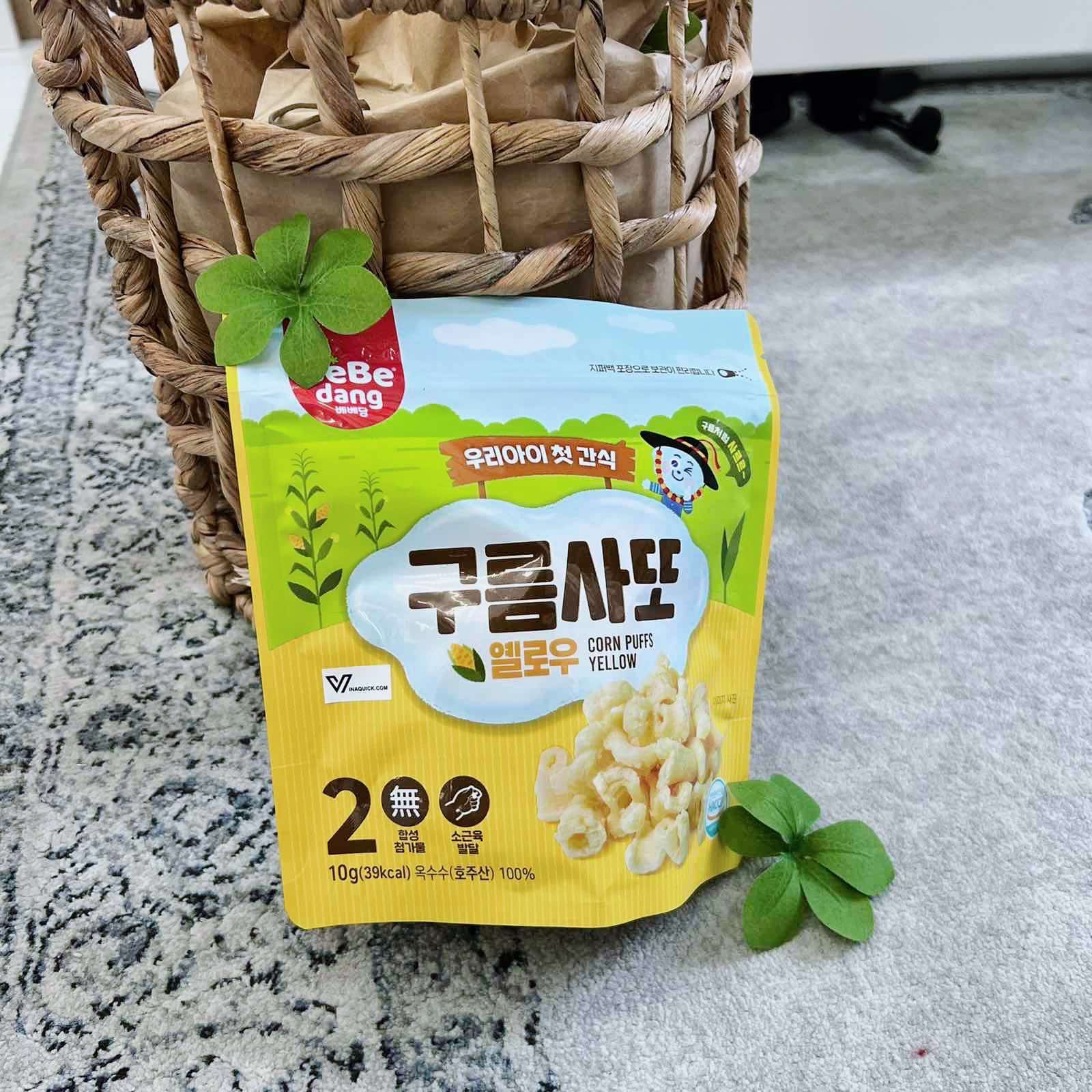 Bánh Bỏng Hữu Cơ BeBedang Cho Bé Từ 12M+ (10g)
