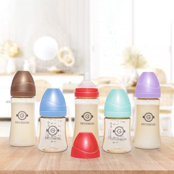 Bình sữa Grosmimi PPSU 200ml ( Không Núm Ti )