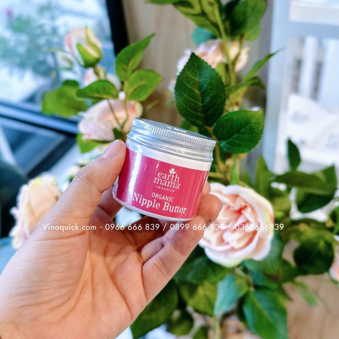 Kem trị nứt cổ gà bôi đầu ti Organic Nipple Butter Breastfeeding Cream by Earth Mama 60ml